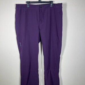 Eddie Bauer Purple Fleece Lined Pants Women's Size 2XL Hiking Outdoor!